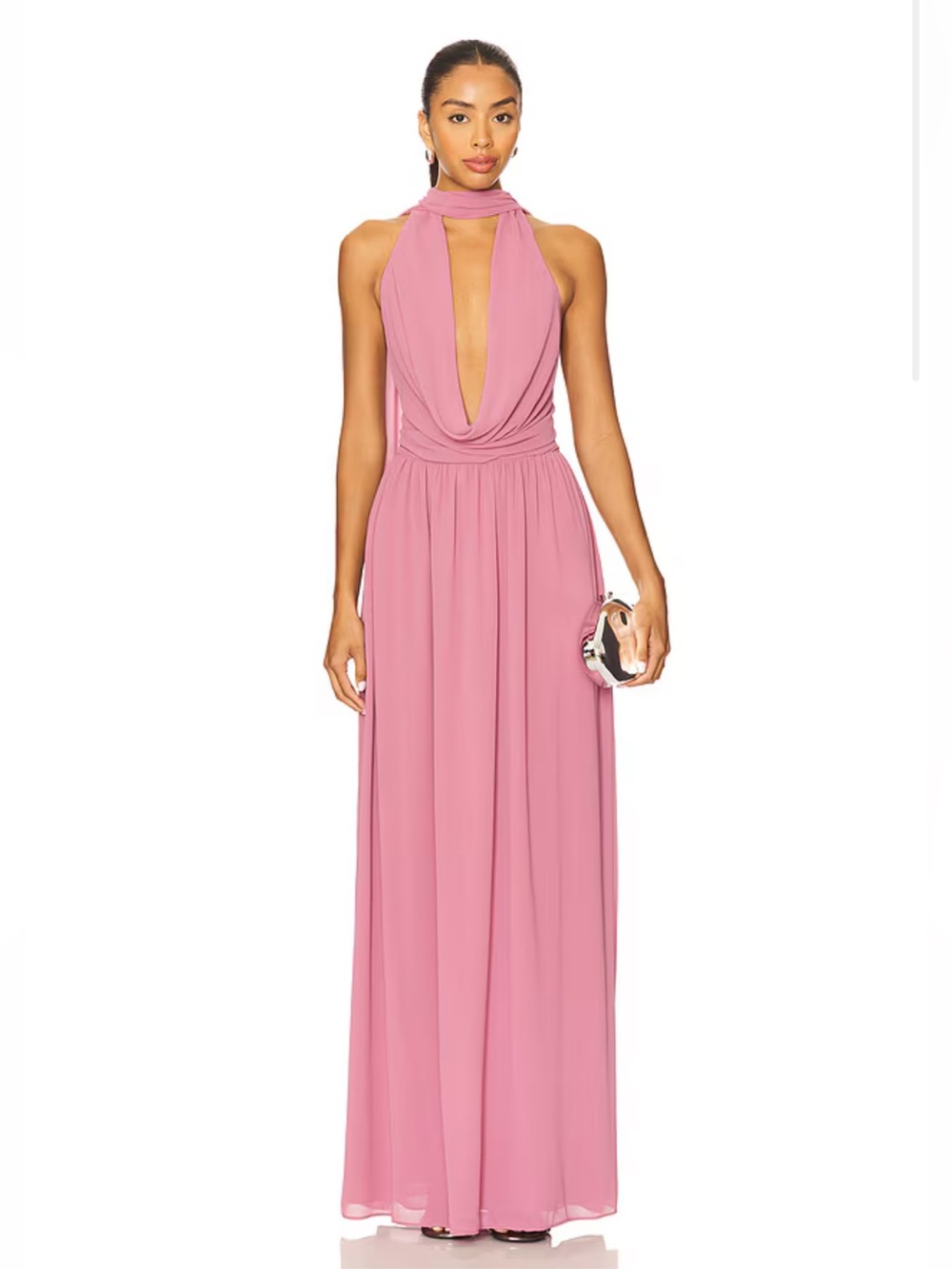 Lovers and friends Halter Isabella Gown in mauve